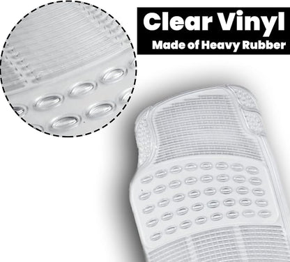 Zento Deals Car Floor Mat - Clear All Weather Floor Mat - Heavy Duty Weather Protection Mats – Universal Fit 4pc Front and Rear – Non Slip Car Van SUV Protection Liner - Image 4