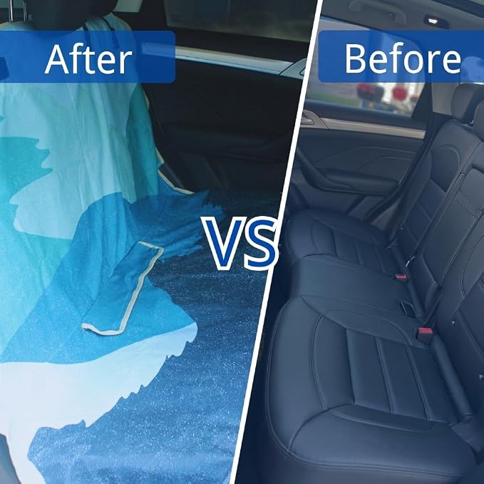 Waterproof Back Seat Cover for Dogs and Kids, Car Seat Protector Under Baby Car Seat, Child and Dog Car Seat Cover Blanket for Rear Bench(Mountains, Rear Bench Seat Towel) - Image 7
