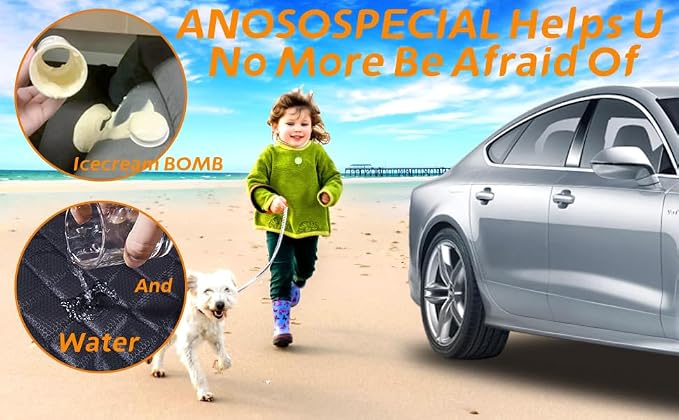ANOSOSPECIAL Dog Car Seat Cover for Back Seat, Waterproof X Large Rear Seat Protector for Pet Auto SUV Truck (XL, Black) - Image 5