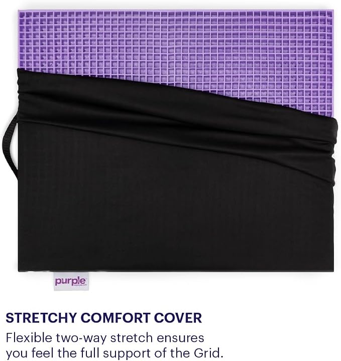 Purple Ultimate Seat Cushion, Large 2.5 Inch Gel Seat Cushion | GelFlex Grid for Office Chair, Gaming, Car - Pressure-Reducing for Long Sitting, Temperature-Neutral, No-Slip - Made in USA - Image 6