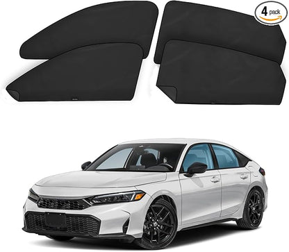 ZATOOTO Magnetic Honda Civic Sun Shade 2017-2024, Privacy & Cool, 4 Pack | Effective Sun Blocking. Magnetic Mount for Steel Frames. Great for Family Camping. Full Privacy Protection. by ZATOOTO