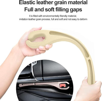 2PCS Car Seat Gap Filler Organizer with Phone Holder,[Upgrade Version] Car Seat Gap Organizer for Prevent Falling,Essential Car Accessories Car Side Seat Gap Filler (Beige) - Image 5