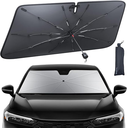 Civic 2016-2025 Foldable Car Windshield Sunshade Umbrella UV Block Coating | Foldable Umbrella Shade, 5 Layers UV Block Coating, Window Heat Insulation Protect for 2016-2025 Civic Windshield Accessories by Lamicall