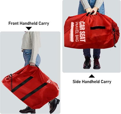 Car Seat Travel Bag for Airplane, Large Car Seat Bags for Air Travel | Large Universal Car Seat Travel Bag, Carseat Storage Bag for Airport, Carseat Cover Travel, Baby Travel Essentials for Flying - Image 3