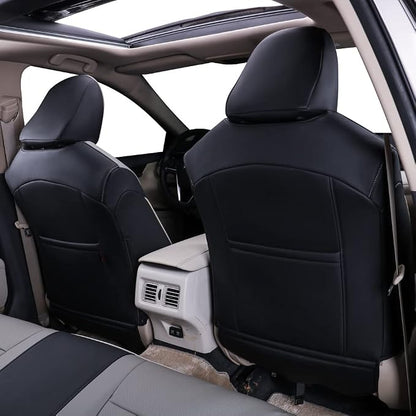 EKR Car Seat Covers for Toyota Camry 2025 2026 (Hybrid),Full Set | Custom Fit for Toyota Camry 2025 2026 XSE/XLE,Factory-Style Interior Upgrade,Easy-Wipe Protection-Faux Leather(Black/Gray) - Image 2