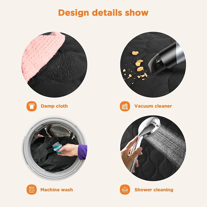 Shodu Waterproof Dog Car Seat Cover for Back Seat,Collapsible Scratchproof Dog Car Seats Covers,Nonslip Dogs Seat Cover with Mesh Window,Storage Pocket,Side Flaps,Universal Size Fit for Car/Truck/SUV - Image 6