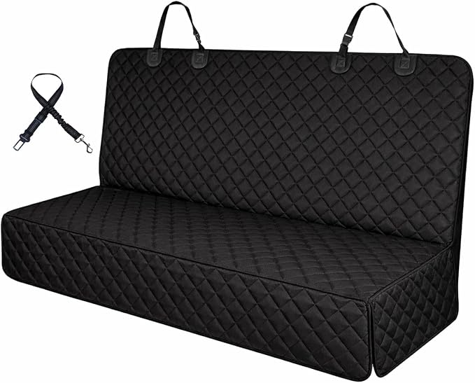 Dog Car Seat Cover & Protector, Pet Back Seat Cover for Cars & SUVs, 52" | Waterproof rear seat cover for dogs, kids & baby boys; fits small cars & SUVs and protects seats from fur & spills. by Fidozen%EF%BC%8CLoveOurDogs