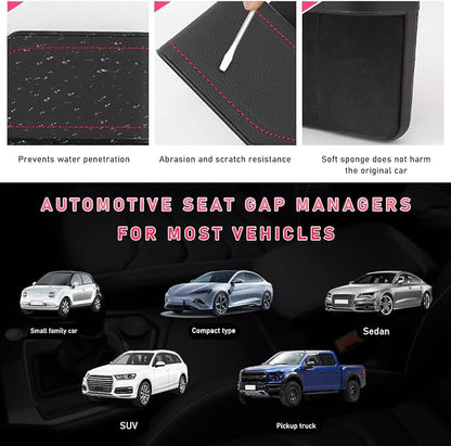 Car Seat Gap Filler with Cup Holder Expander, Automotive Front Seat Storage with Cup Holder, Console Seat Gap Filler Storage Box for Mug Bottle Keys, Car Accessories (Driver Side) - Image 6