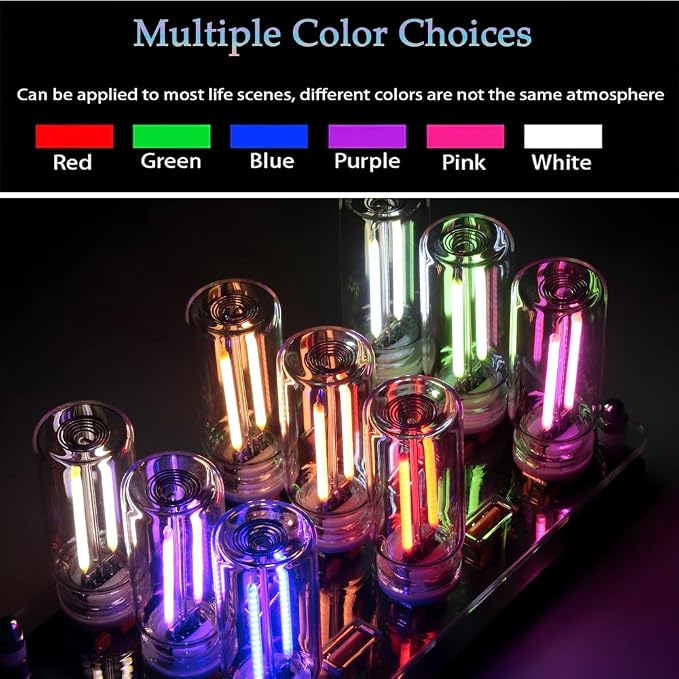 2 Pack Car LED Lights Interior, USB Light for Car Decor & Bedroom, Touch Dimmable Ambient Lighting, Mini Glass Bottle Night Light for Camping Gifts-White - Image 3
