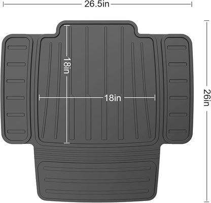 insefocc TPE Car Seat Protector for Child Car Seat, Waterproof Anti‑Slip No Imprints Car Seat Cover, Universal Booster Seat Protector for Baby & Pet, BPA‑Free Under Seat Car Mat（Black 2pc） - Image 2