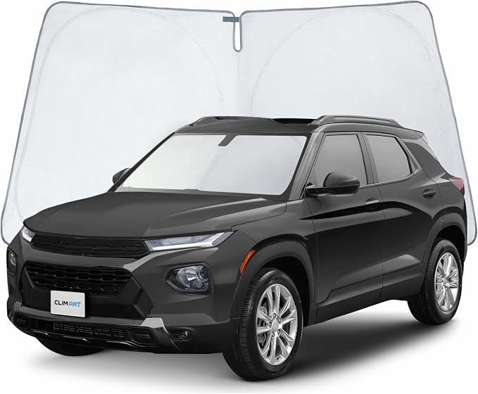 CLIM ART Windshield Sun Shade for Chevrolet (Chevy) Trailblazer 2021-2026 - Custom-Fit Foldable Sun Shade, Vehicle Sun Protector, Front Auto Windshield Cover, Vehicle Windshield Sunshade - WS2011 by CLIMART