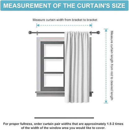RYB HOME 54 inch Curtains for Living Room Bedroom, Rod Pocket | Thermal Insulated, Room Darkening, Temperature Balance, Shades for Studio Dorm Rental Room, W42 x L54, Natural, 2 Panels - Image 8