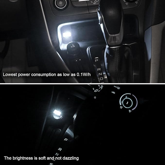 BESULEN Car Interior Atmosphere Lamp, Plug-in USB LED Light, White | Car Interior Atmosphere Lamp, USB LED Ambient Lighting Kit, Universal Fit SUV Sedan Truck, Night Light Decoration - Image 5