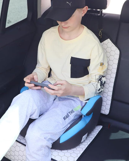 Set Seat Back Organizer & Car Seat Protector Hexy Waterproof & Non-Slip Protector for Child Car Cushion for Leather and Fabric Seats (White) - Image 9