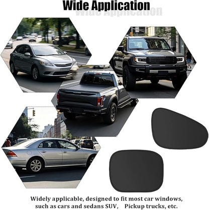 4PCS Car Window Shade, Static Suction Front Rear Side Window Sun Shield Block UV Rays & Heat Glare, Foldable Auto Sunshade Cover for Baby Sleeping, Universal for SUV Van Truck - Image 6
