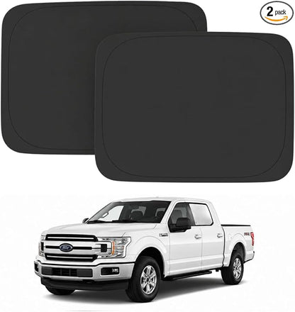 Car Rear Side Window Shades for 2015-2025 Ford F150 Rear Door Window Shade | Window Sun Shade, Breathable Privacy Window Covers, UV Protection & Heat Insulation, Sunshade for Baby Camping Napping, 2PCS by Unknown