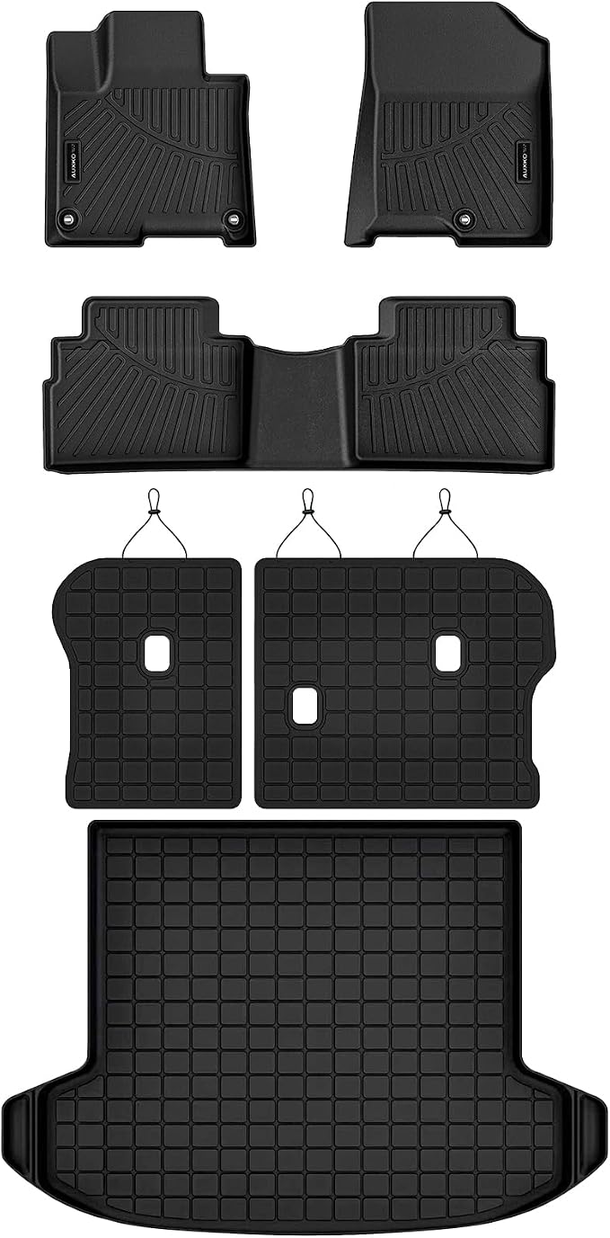 AUXKO Floor Mats Cargo Mat Backrest Mat for Kia Sportage PHEV 2026-2023 | High Wall,All-Weather,All Season,Odorless,Anti Slip,Rain&Salt Resistant,TPE Material,Black,Accessories,Pet Friendly - Image 2