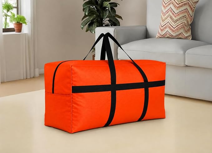 DoYiKe Extra Large Storage Duffle Bag, Duffel Bag for Travel Orange 170L - Image 8