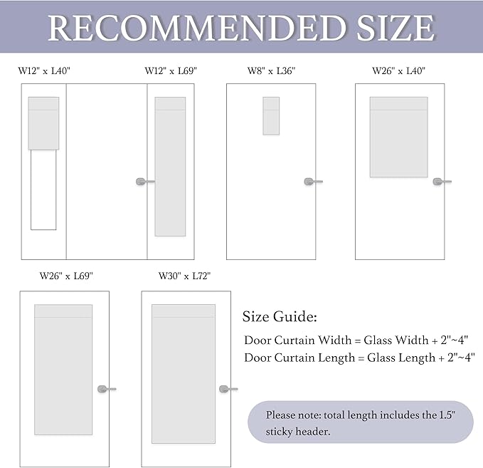 RYB HOME Classroom Door Window Cover, 100% Blackout Lockdown Shades | Linen Textured, Block Views, Privacy Sidelight Blids, For Glass Door School Office Nursery, W12 x L40, Beige, 1 Panel - Image 8