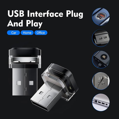 4PCS Car Interior USB LED Light, 4 Colors Mini Car Ambient Lighting, Portable Plug-in Square USB Lamp Bulb, Universal for Vehicle Bedroom Camping (White) - Image 5