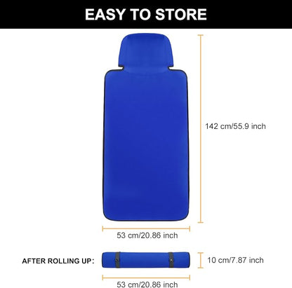 INFANZIA Premium Waterproof Seat Cover Towel Protector Neoprene Universal Fit, Upgraded 100% Washable & Removable Non-Slip Sweat Carseat Towel Covers, Perfect for Gym/Yoga/Workout（Royal Blue,2PCS - Image 4