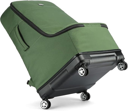 TUGUAN Car Seat Travel Bag for Airplane with Spinner Wheels, Infant Car Seat Bags for Air Travel with Hard Bottom, Padded Car Seat Backpack, Large Car Seat Storage Bag Airport Check, Green - Image 9