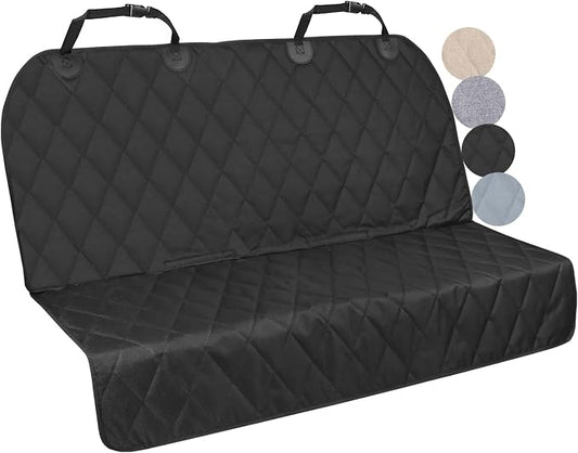 VIVAGLORY Dog Seat Cover Pet Seat Protector, Large, Black | Backseat Cover for Car Suv & Truck, Back Rear Backseat Bench Protector by VIVAGLORY