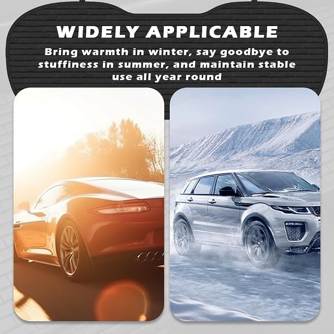 Car Back Seat Cover,Comfortable & Breathable Car Bench Seat Cover with 2 Storage Slot,Non-Slip Backseat Covers for Cars with Non-Slip Particles Cars Interior Accessories - Image 7