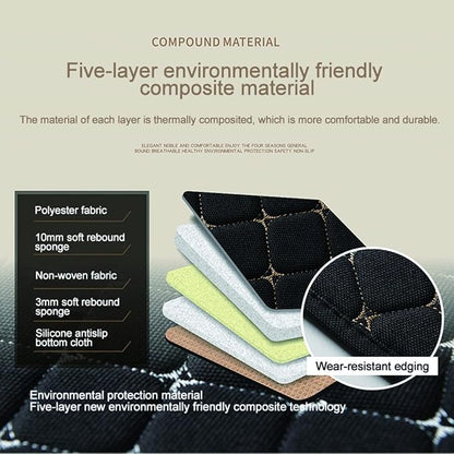 Car Seat Covers Gray Universal Car Seat Cushion, Rear Bench Seat Protective Mat pad for Car Truck SUV and Baby Skin-Friendly (Gray-Rear) - Image 4