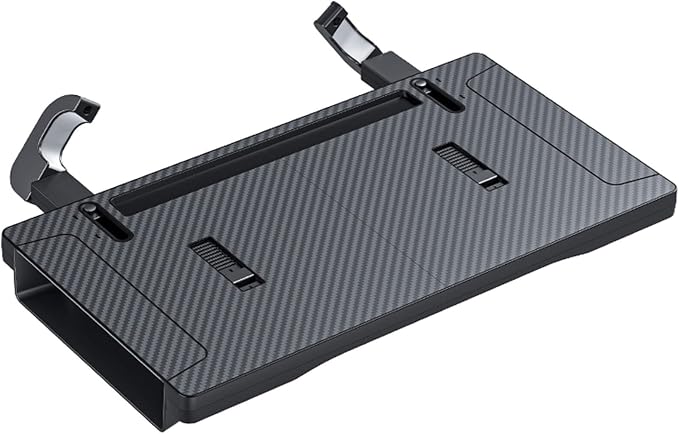 Car Steering Wheel Tray Table & Seat Gap Filler Organizer 2-in-1 Foldable Adjustable Car Food Tray Laptop Desk for Drivers Eating & Working - Image 7