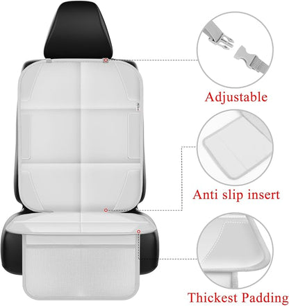 Meolsaek Car Seat Protector for Child Car Seat，Non-Slip Backing No Imprints | Durable Car Seat Mat 600D Fabric, Waterproof Car Seat Cover with Thick Pad - Image 2