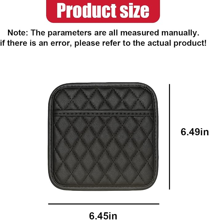 2PCS Car Side Pocket Organizer, Universal Waterproof PU Leather Auto Seat Gap Filler Storage Bag, Self-Adhesive Multifunctional Car Door Sunglasses Holder Pouch for Phone, Card (M) - Image 2