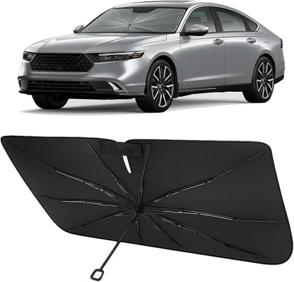 Proadsy Custom Fit Windshield Sun Shade Umbrella for 2023-2026 Honda Accord | Advanced Ice Crystal Material, -54°F Cooler, Zero-Gap Sunblock, Instant Setup & Foldable Design for Summer Parking, Daily Use by Proadsy
