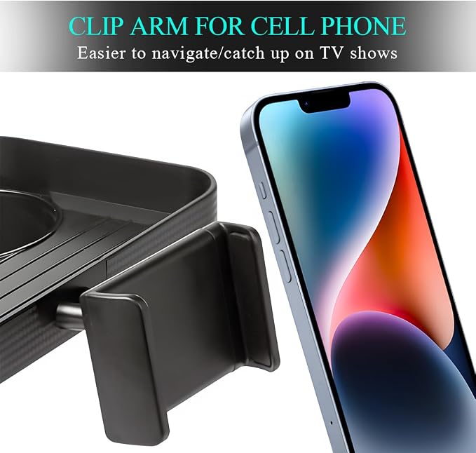 Car Cup Holder Tray, 3 in 1 Detachable Auto Cup Holder Tray Food Table with Phone Stand, Multi-Functional Cup Holder Anti-Slip Tray with Phone Holder, Car Accessories - Image 3