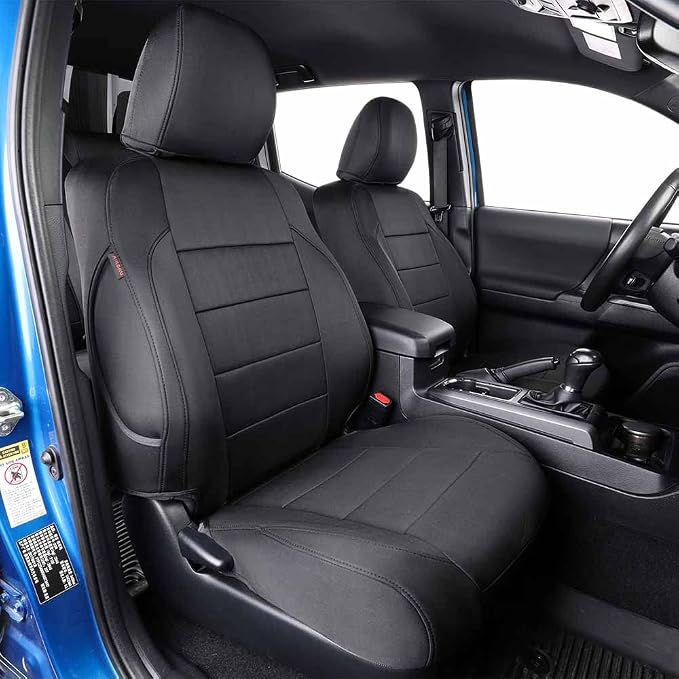 EKR Car Seat Covers for Subaru Forester &Hybrid 2025(NO Base),Full Set | Custom Fit for Subaru Forester &Hybrid 2025 (Not for Base)Glove-Like Fit,Airbag Compatible,Neoprene(Black) by EKR