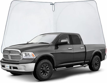 2009-2018 Dodge Ram 1500 Windshield Sun Shade, Protect Auto from Heat Damage and Keep Cool, Compact Foldable, Sunshade for Front Window, CLIM ART, Car Accessories - WS4001 by CLIMART