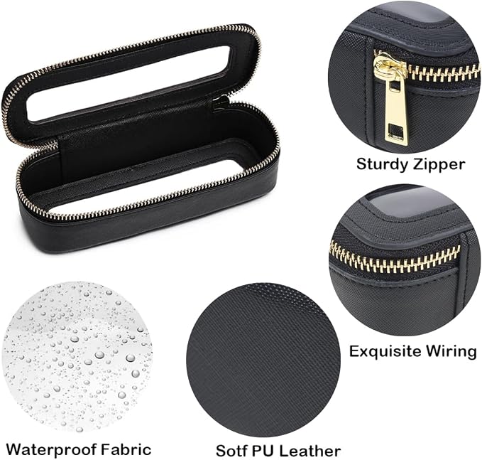 Travel Clear Makeup Bag Set, TSA Approved Cosmetic Bag Case with Zipper Portable Makeup Pouch Toiletry Bag Traveling Cosmetic Organizer Storage Bag Car Organizer Car Essentials - Image 5