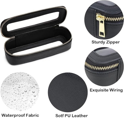 Travel Clear Makeup Bag Set, TSA Approved Cosmetic Bag Case with Zipper Portable Makeup Pouch Toiletry Bag Traveling Cosmetic Organizer Storage Bag Car Organizer Car Essentials - Image 5