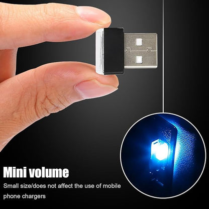 BESULEN Car Interior Atmosphere Lamp, Plug-in USB LED Light, Ice Blue | Car Interior Atmosphere Lamp, USB LED Ambient Lighting Kit, Universal Fit SUV Sedan Truck, Night Light Decoration - Image 3