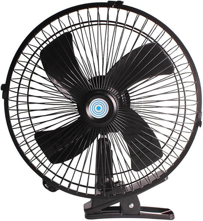 CYDZSW 12v Clip Fan for Car,10 inch Portable 90° Rotation Oscillating 12 Volt DC Desk Fan,2 Speed Car Fans that Blow Cold Air,360° Adjustment Clip on Fans for RV,Truck,SUV and Vehicles(Black) - Image 7