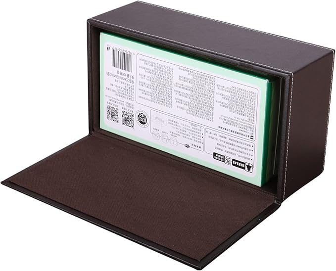 High-end Fashion Pu Leather Tissue Box Holder Business Black,Rectangular Tissue Box Cover,Napkin Holder Drawer Paper Dispenser,Home Office car Tissue Holder with Magnetic Bottom (Brown) - Image 2