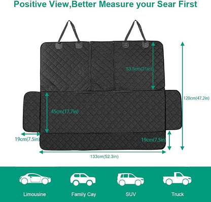 ANOSOSPECIAL Dog Car Seat Cover for Back Seat Cover,Non Stick Fur Rear Seat Protector for Pet,Nonslip Waterproof Durable Universal Fit Interior Backseat Covers for Auto Van SUV (Pack of 2) - Image 2