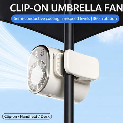 Car Air Conditioner Clip Fan with Semi-Cooling Technology, 2026 New USB Rechargeable Portable Fan, Mini Fan, Hands-Free Clip on Fan for Cars, Work, Camping (White) - Image 7