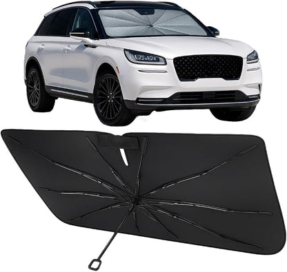 Proadsy Custom Fit 2020-2026 Lincoln Corsair Windshield Sun Shade Umbrella | Advanced Ice Crystal Material, -54°F Cooler, Zero-Gap Sunblock, Instant Setup & Foldable Design for Summer Parking, Daily Use by Proadsy