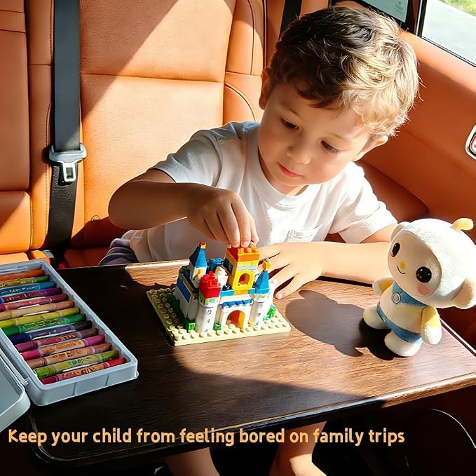 Car Desk for Laptop,360° Rotating Cup Holder Table，Wood Car Tray, Car Table & Car Food Tray，Steering Wheel Tray， Car Accessories for Women & Men. Compatible with Tesla Model Y/3/S, Ford F150& Most - Image 8