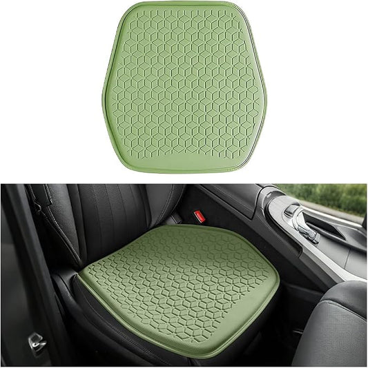 Gel Car Seat Cushion, Breathable Non-Slip Automotive Chair Mat Cover Protector for Driving, Comfortable Vehicle Interior Front Seat Chair Cushion Accessories, Universal Fit (Green) by Unknown
