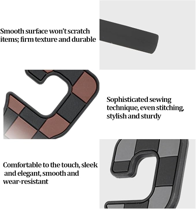 HZEL Car Seat Headrest Hooks, 2PCS Vehicle Seat Back Headrest Hanger Organizer for Handbag Purse Coat, Multifunctional Auto Interior Storage Hook, Universal for SUV RV Truck (Gray) - Image 4