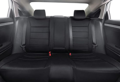 EKR Civic Seat Covers Custom Fit for Honda Civic (Sedan) Sport 2022-2024 & LX 2025-2026 (Rear Backrest One Piece W/NO Armrest),Waterproof Car Seat Cover Full Set,Neoprene(Black) - Image 4