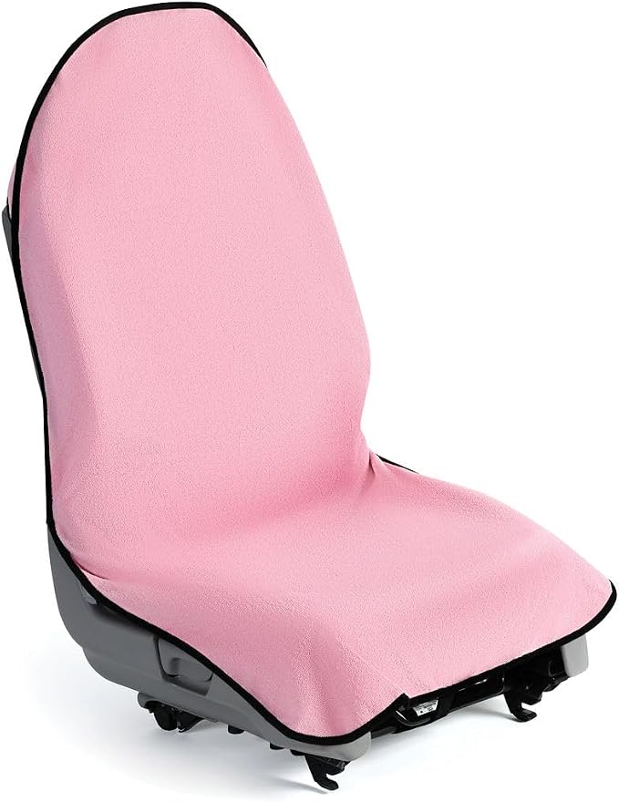 lebogner Waterproof Sweating Car Seat Cover for Post Gym Workout, Running, Swimming, Beach and Hiking, Universal Fit Anti-Slip Bucket Seat Protector for Cars, SUVs and Trucks, Machine Washable, Pink by lebogner