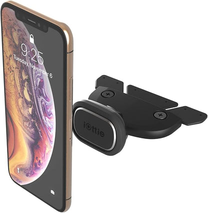 iOttie iTap 2 Magnetic CD Slot Car Mount Holder, Cradle for Samsung Galaxy S22, Google Pixel 7, Motorola Moto G, OnePlus 10, Sony Xperia & Other Android Smartphones, Black by iOttie